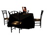 black tabel whit chairs