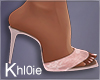 K Liz pink lace heels