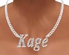 Kage name necklace men