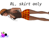fall plaid skirt, tights
