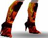 Flame stiletto boots