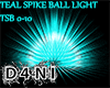 Teal Spike Ball Light