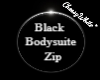 Black Bodysuite Zip