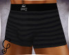 Mens Boxers Stripe Black