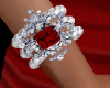 (KUK)Bracelet jewel red