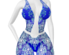 full legging bleu motif
