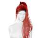 Ino bright red ponytail