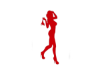 Red bad girl flash