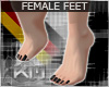 +KM+ Feet Black Nails