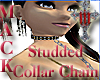 [M]Studded Collar Chain
