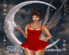 Moon Denim Dress Red