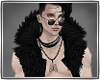 ~: Black fur vest :~