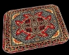 red pattern rug