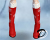 Snow and fur boots (red)