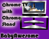 *BabyA Chrome TV N Stand
