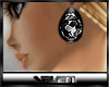 SLN BLK Almond Earrings