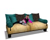 CLUB   TEAL COUCH