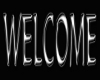 Welcome Sign White/Silve