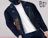 IP Blue  Biker Jacket M