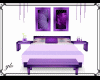 Purple Floral Bed