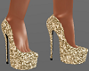 H/Gold Bling Heels