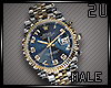 [2u] Gold Silver Watch M