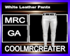 White Leather Pants