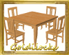 Wood Chat Table
