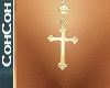 Gold Cross Earrings
