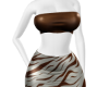 vestido marom