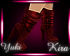 [KY] Ladies Boots - Red