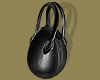 Black Leather Egg Bag