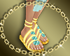 [bi]Greek Sandals aqua