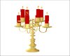 Gold Candelabra Red Cand
