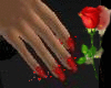 RED Glitter NAILS~Dainty