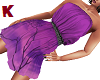 Strapless Dress Purple