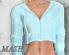 Cropped Sweater -Blue-