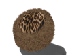 fur cheetah hat