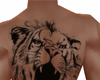 back tattoo lion
