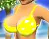 Bikini Yellow Heart Star