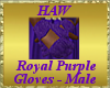 Royal Purple Gloves - M