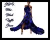 GBF~Blk & Blue Ruff Gown
