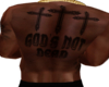 God Not Dead Back Tattoo