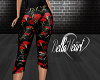 Red Flower Pants