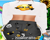 (A) Black Emoji Outfit