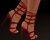 strap heels red