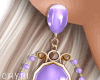 C~Purple Fairy Earrings