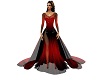 black/red wedding gown