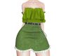 KZ Denim Skirt Green