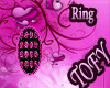 Pink & Black Ring